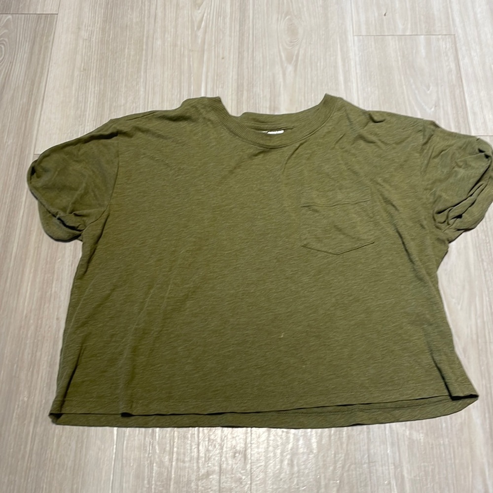 Olive green Crop Top | Divided H&M | Size Medium
